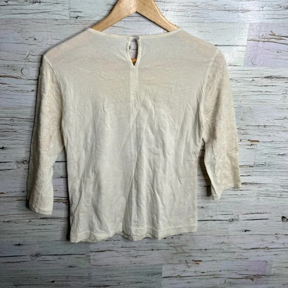 J  crew top blouse size small ivory cream - Picture 9 of 9